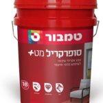 סופרקריל 18 ליטר מראה מט לבן טמבור