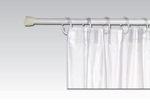 מוט לוילון אמבטיה 185-110 ס"מ ,לבן