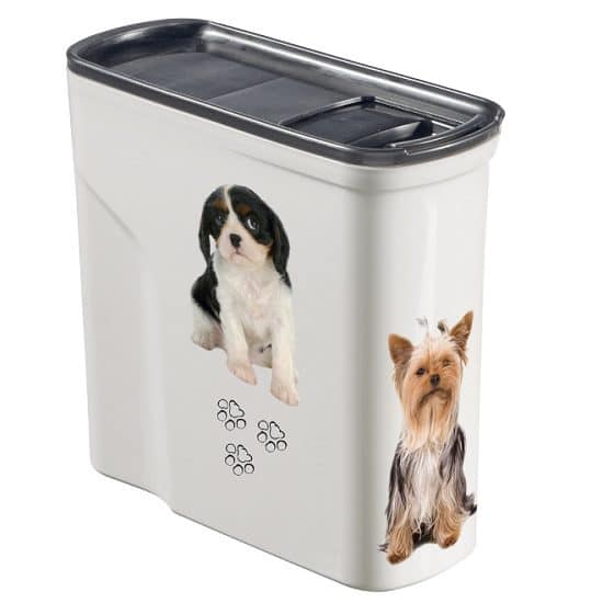 קופסאת אחסון מזון יבש לחיות מחמד - 2 כלבים