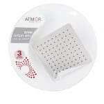 ראש מקלחת דגם "שוהם" נירוסטה מרובע ATMOR