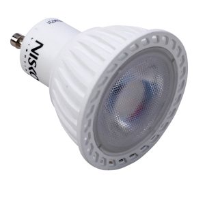 נורת דקרוייקה לד לבנה לעמעום GU10 7W אור חם 36°