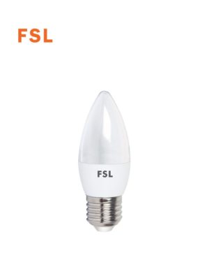 לד נר חלבי 7W C35 לבן אור חם FSL E27