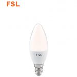 לד נר חלבי 7W C35 לבן אור חם FSL E14