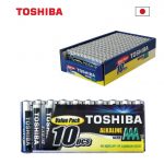 AAA LR03 TOSHIBA אלקליין אריזת  10 יחידות במגש