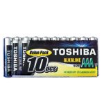 AAA LR03 TOSHIBA אלקליין אריזת  10 יחידות במגש