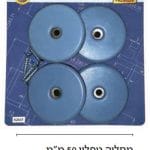 מחליק טפלון 50 מ"מ עם דבק + בורג 4 יח' (פרימיום)