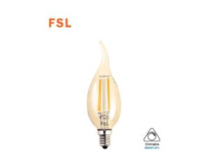 לד נר טיפה לעימעום 5W אור חם FSL E14 1