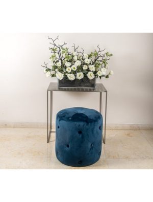 הדום קטיפה כפתורים כחול 42/42/42