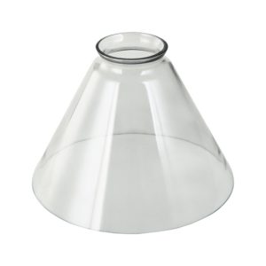 זכוכית מעושנת סדרת רומא קוטר 19 ס"מ גובה 13 ס"מ לגופי תאורה מסדרת LH