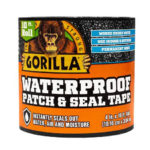 גורילה סרט אטימה והדבקה גמיש Gorilla Waterproof Patch & Seal Tape, גמיש פרמננטי שחור 100x3000 מ''מ