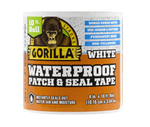 סרט אטימה והדבקה גמיש לבן גורילה Gorilla Waterproof Patch & Seal Tape