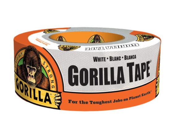 סרט הדבקה  חבלה לבן גורילה סופר חזק Gorilla Tape 48mmX9.1m