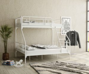 מיטת קומתיים זוגית נובה מתכת מבית Twins Design  90/190+140/190
