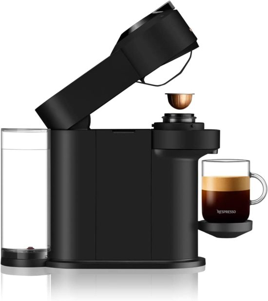 מכונת קפה VERTUO NEXT NESPRESSO כולל מקציף אירוצ'יני 3 -צבע שחור