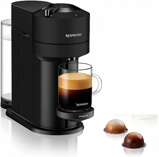 מכונת קפה VERTUO NEXT NESPRESSO כולל מקציף אירוצ'יני 3 -צבע שחור
