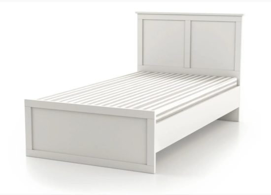 מיטה מעץ דגם סיד SIDE לבן מבית Twins Design