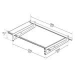 גגון Bremen אפור שקוף 0.9X1.5 עיצוב מודרני מבית פלרם-Canopia