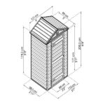 מחסן גינה Skylight אפור 1.2X0.9 מבית פלרם-Canopia