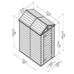 מחסן גינה Skylight אפור 1.2X1.8 מבית פלרם-Canopia