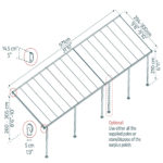 פרגולה אלומיניום Feria לבנה 3X9.2 מבית פלרם - Canopia