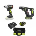 סט 20V מברגה+פטישון+תיק בד WU380S.5 WORX