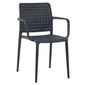 סט 4 כסאות אפור פחם PAPATYA FAME-S