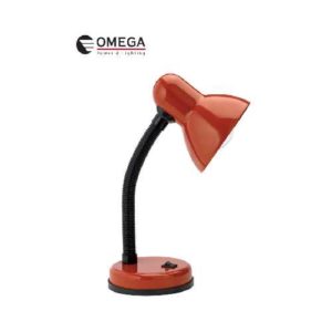 מנורת שולחן עם בסיס E-27 צבע אדום OMEG