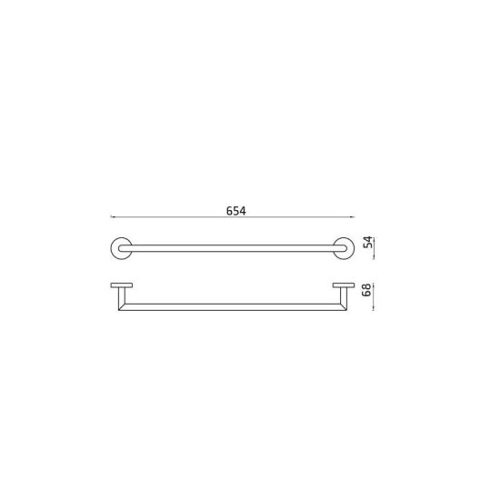 מוט למגבות 24"/60 ס"מ 801687 חמת