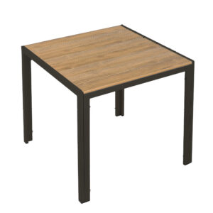 שולחן בארי אלומיניום מרובע 90*90 שחור
