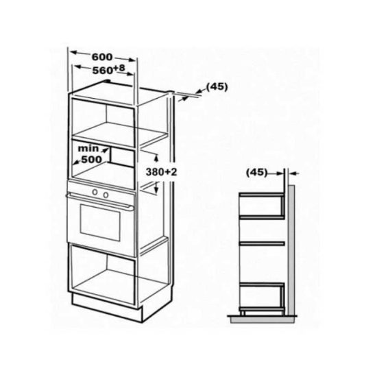 מיקרוגל Sauter MW6623B ‏25 ‏ליטר סאוטר