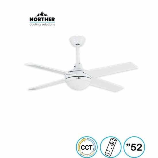 ‏מאוורר תקרה Fly 52" CCT עם שלט Norther