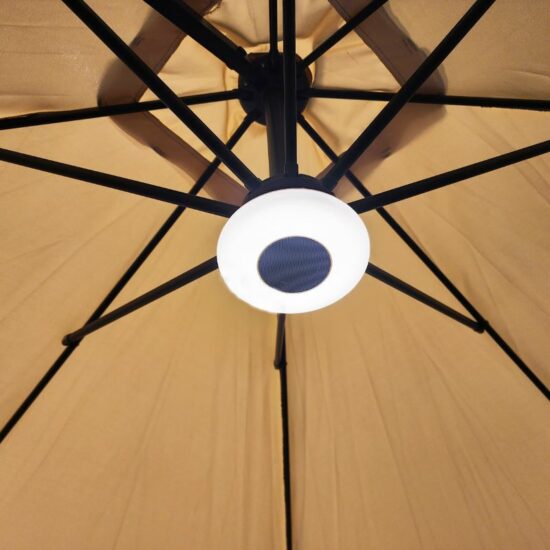 רמקול בלוטוס בשילוב מנורה מיועדת לשמשיה / אוהל קמפינג