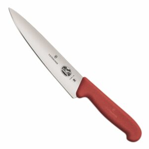 סכין טבח ידית פלסטיק אדום ויקטורינוקס 19 ס"מ