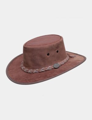 Barmah 1018 HS - כובע בוקרים רחב שוליים ברמה מעור קנגורו מידה S בצבע חום