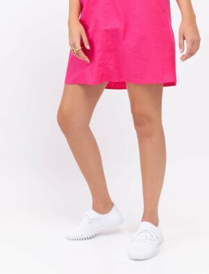 Bernie Mev GRAVITY Lace-Up Sneakers - נעלי סניקרס לנשים ברני מב בגזרת מיד מידה 37 בצבע לבן