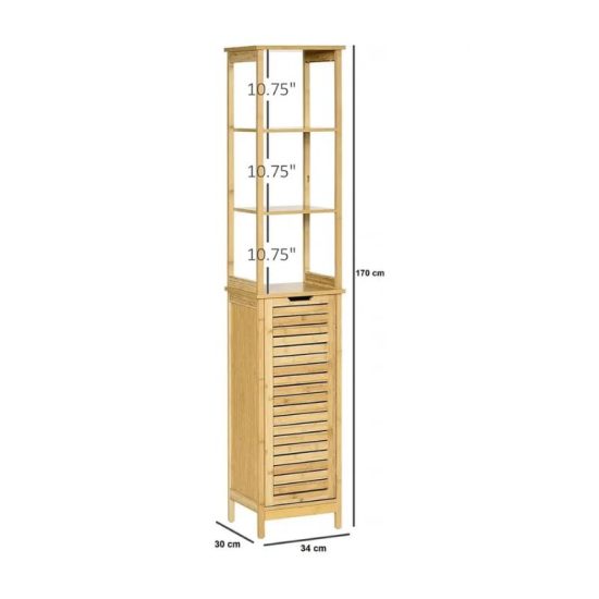 ארון צד אמבטיה + דלת  34/30במבוק SR333