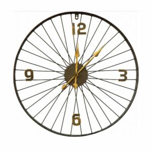 שעון קיר דגם גלגל אופניים קוטר 60 ס"מ