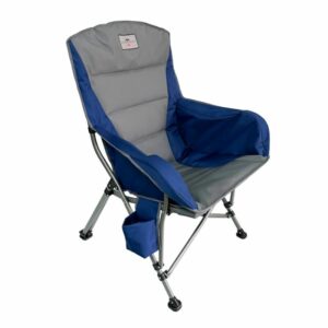 כיסא מתקפל דגם Malibu Comfort Deluxe אפור/כחול