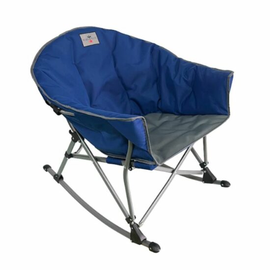 כיסא מתקפל דגם Rockway Deluxe-אפור/כחול