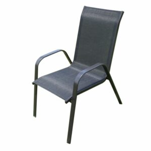 כסא אירוח דגם פטיו אפור כהה
