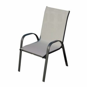 כסא אירוח דגם פטיו אפור בהיר