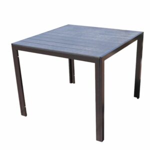 שולחן לאגוס אלומ` 90*90  אפור כהה