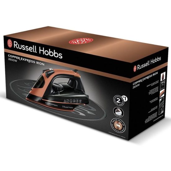 מגהץ ‏אדים ‏אופציה לגיהוץ אנכי Russell Hobbs Copper Express 23975-56 ראסל הובס