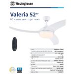 מאוורר תקרה ולריה 52" CCT Valeria