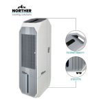 מצנן 10 ליטר 80W שלט ספייס לבן NORTHE