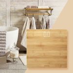 משקל אדם יוקרתי בעיצוב מבמבוק טבעי Style Sense Bamboo Magic