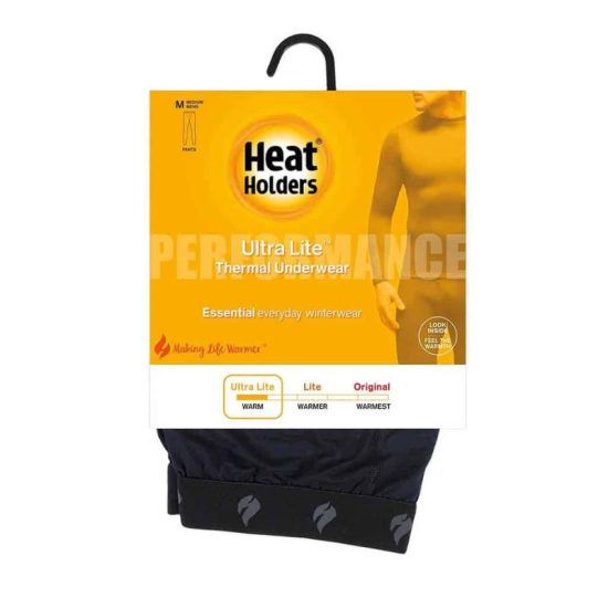 מכנסיים טרמיים לגברים HEAT HOLDERS ULTRA LITE שחור