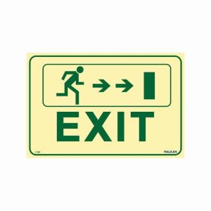 שלט פולט אור EXIT עם הכוונה ימין