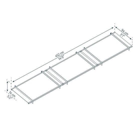 גגון NANCY אפור שקוף 1x4.5 מבית פלרם – Canopia