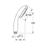 מזלף שני מצבים Grohe 26161003 גרואה